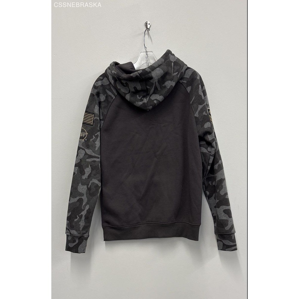 Colosseum‎ Camo Charcoal Men's Nebraska Military Appreciation Pullover Hoodie -S - Picture 8 of 9